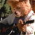 Pixelated static image of a cartoon character with light brown hair and gray clothing, partially obscured by pixelation and low resolution.