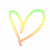 Animated sequence of heart-themed graphics with evolving color palettes and additional elements across frames.