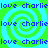 A static pixel art image with repeating text and spiral patterns in green, blue, and cyan.