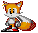 Pixel art fox character with orange and white fur, red shoes, gray gloves, and a bushy tail in various poses against light gray background.