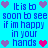 Pixelated blue background with repeated text and heart symbols in purple and pink.