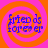 Four identical display blue text on a pink and orange spiral background with no visible motion changes