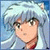 Pixelated anime character with silver hair and brown eyes in two side-by-side poses showing neutral expression on left, smiling with tongue out on right.