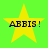 Four yellow stars on a bright green background, each containing the text 'ABBIS!' in dark blue pixelated font.