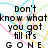 Pixelated text reads 'Don't know what you got till it's gone' over colorful tangled lines on white background.