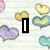 A static image with a lined paper background featuring pastel-colored heart shapes and bold black text reading "I LOVE YOU".