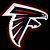 Pixelated logo of a stylized bird head with white outline, red and black internal sections on dark background.
