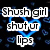 Pixelated text fragments arranged around a glowing blue heart on dark background with faint heart patterns.