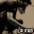 A 2x2 contact sheet of three animated frames from a Linkin Park fan icon showing close-ups of band members' faces and text "LP FAN" in pixelated font.