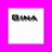 Pixelated black and white icon with a stylized 'S' shape on the left, followed by four distinct segments resembling letters or symbols against a bright pink background.