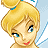 Pixelated cartoon character with blonde hair and blue eyes next to Disney.com logo on a white background.