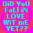 Four identical display cyan text on a pink background with red spiral patterns. Each shows the phrase "DID YoU FaLL iN LOVE WiT mE YET??" in pixelated font, arranged vertically across four lines