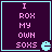 Four identical display pink text on dark purple backgrounds with cyan borders, each containing a small cyan Pac-Man icon