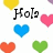 Pixelated heart-shaped icons in multiple colors with two text labels on a white background.