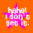 Four identical pixelated star-shaped icons with white text on a bright orange background, each displaying "haha! I don't get it." in a retro digital style.