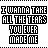 Pixelated black-and-white text-based image with four distinct sections containing phrases like "I WANNA TAKE ALL THE TEARS YOU EVER MADE ME" and "CRY".
