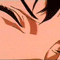 Animated sequence of a character's face showing eye and mouth movements