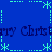 Blue background with repeated 'Merry Christmas' text and light blue star-like symbols arranged in a pattern