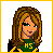 Animated contact sheet of a cheerleading-themed buddy icon featuring pixelated character portraits, pom-poms, and repeated "Cheer!" text in alternating green/yellow color schemes.