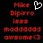 Red pixelated text on black background with white heart symbol above 'Mike Dipirro' in left ; right identical except missing heart