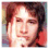 A person with brown hair appears in three distinct poses: resting hand on cheek, hands forming a frame over eyes, and neutral face forward.