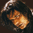 A 2x2 contact sheet of three sampled frames from an animated icon showing a man with long dark hair, a close-up face shot, and a mugshot-style image with sunglasses.