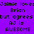 Purple background with repeated black pixelated text in three , each containing identical phrases