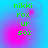 Green pixelated text 'nikki rox ur sox' on blue-to-pink gradient background with pink circular blur effects.