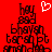 Red background with black pixelated text reading 'Hey', 'Bhayah', 'Garage', and 'Aim' stacked vertically, plus a white heart symbol above the left side.