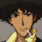 Static 48x48 pixel icon showing a close-up of an anime-style character's face with closed eyes and dark hair, wearing a yellow garment against a dark background.