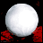 Animated sequence of white spherical objects against a black background with red pixelated patterns and "Harry Potter" text.