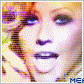 Animated sequence of a person with blonde hair and blue eyes, showing facial expressions changing from open mouth to closed lips across frames.
