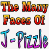 20+ photographic portraits of a person with glasses and a brown hat in various poses and expressions, with a colorful title text overlay