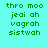 Green pixelated text on cyan background with white rectangular overlays appearing in different positions across frames.