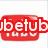 Red rounded rectangle with white 'Tub' text, green 'etube' overlay on right, cyan 'etube' overlay on bottom.