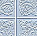 Four identical pixelated architectural background tiles arranged in a 2x2 grid, each showing abstract swirling patterns with light blue and white tones.