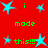 Red background with cyan starbursts and green text reading 'i made this!!!' in pixelated font.