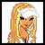 Pixelated image of a blonde woman with long hair wearing white headband and top, next to text reading SWEET -N- SASSY in blocky font.