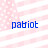 Blue text 'pabiot' on a pink and white striped background with small white dots.