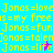 Pixelated text with yellow 'Jons' phrases on cyan, blue, and purple backgrounds, featuring animated star changes at two positions