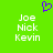 Green background with white text listing names and a purple pixelated heart symbol above the text.