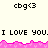Pixelated text and pink wave patterns repeat across a light background with 'cbg<3' labels above and below the wave.