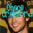 Pixelated image of a smiling person with brown hair wearing dark clothing, overlaid with cyan text reading 'Chase Crawford' on the left and 'XoXo' on the right against a yellow-and-black checkered background.