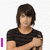 A person with short dark hair in a black striped shirt appears across three , showing different arm positions and text overlays