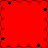 Red background with black star-like shapes scattered across, forming a symmetrical pattern with a central vertical axis.