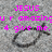 A static image with a gray textured background, pink text, and a black fish symbol.