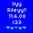 Blue background with white pixelated text and cyan star-like symbols, showing two states of animation where the fourth symbol changes from light blue to bright cyan.