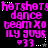 Pixelated text in bright pink on black background with repeated phrases and symbols, showing animation changes in star and dot patterns.