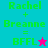 Two side-by-side display pixelated text 'Rachel + Breanne = BFFL' with star symbols; left has cyan background and pink star, right purple background and green star