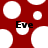 Red background with white circular shapes and black text reading "Eve" in two locations.